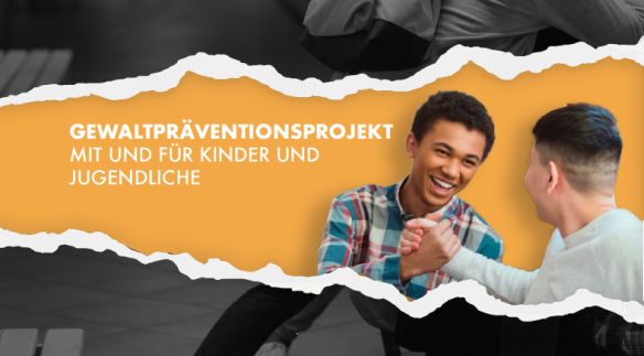 Jugendliche reichen sich die Hände